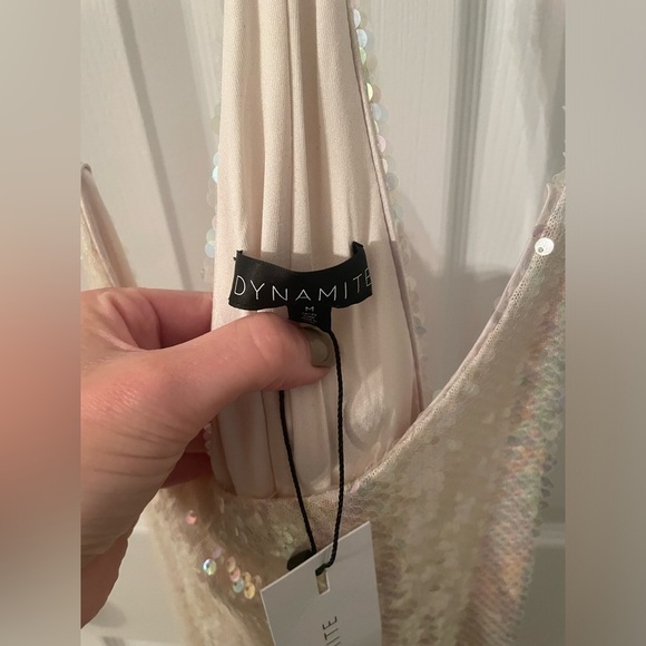 Dynamite Scoop Neck Sequin Maxi - Picture 8 of 8